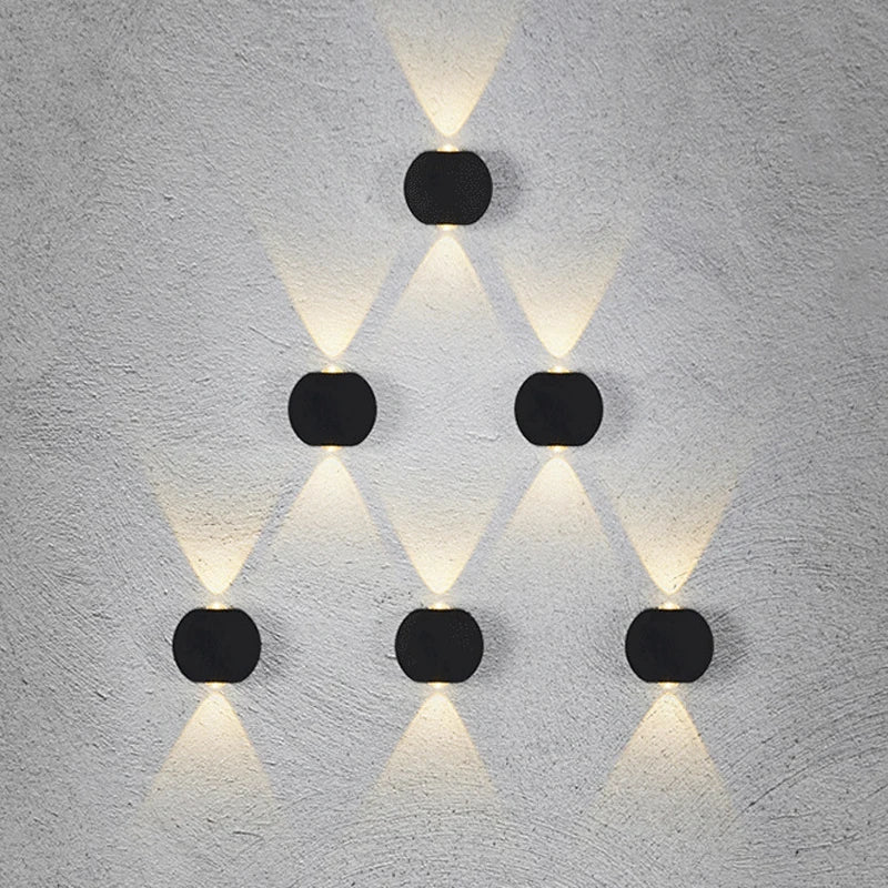 4 Side LED Modern Wall Light Lamp